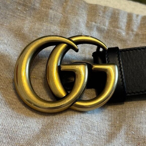 Gucci Marmont Wide Belt Style 400593 APT00T‎ 1000 size 95 - Picture 7 of 9